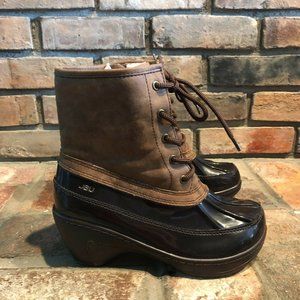 JBU by Jambu Womens Caramel Brown Rain Boots Sz 7M
